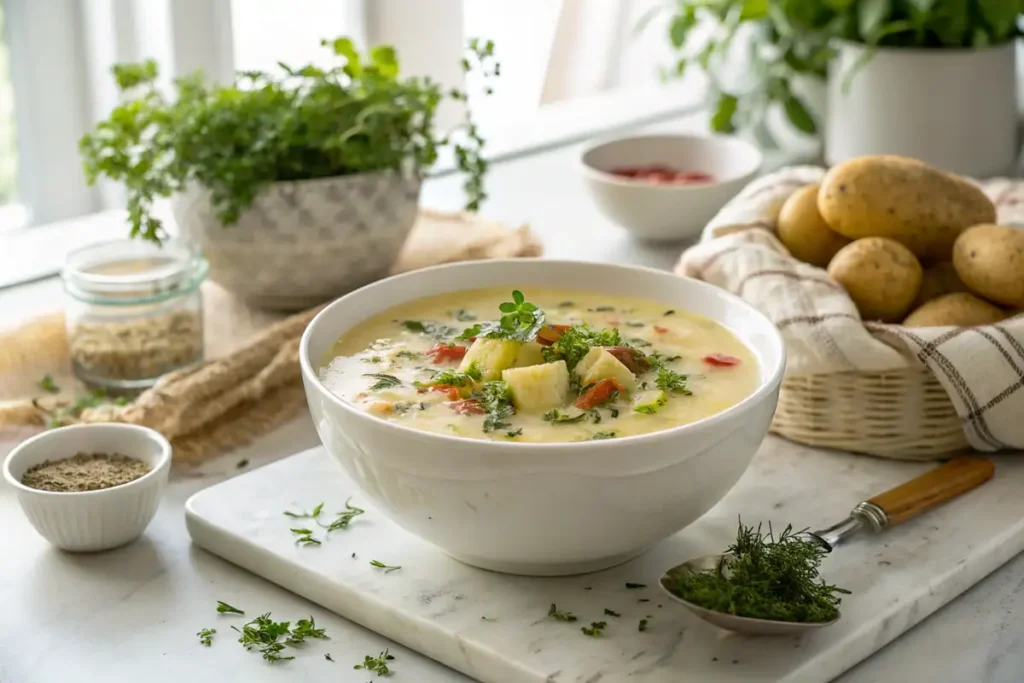 4 ingredient potato soup