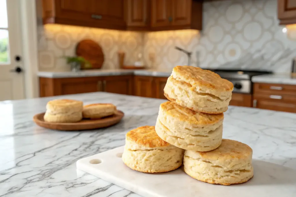 Gluten-free biscuit recipe stack