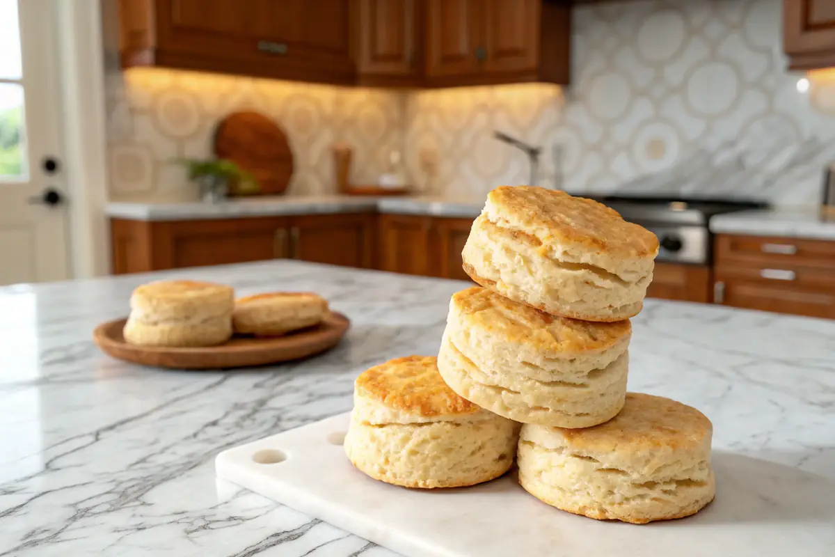 Gluten-free biscuit recipe stack