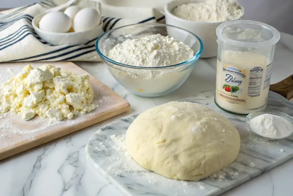 Preparing cottage cheese flatbread dough