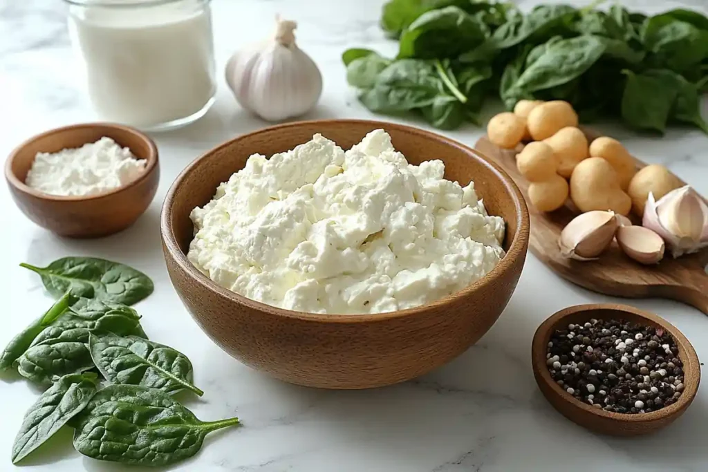 Ingredients for Knorr vegetable dip recipe on a marble counter