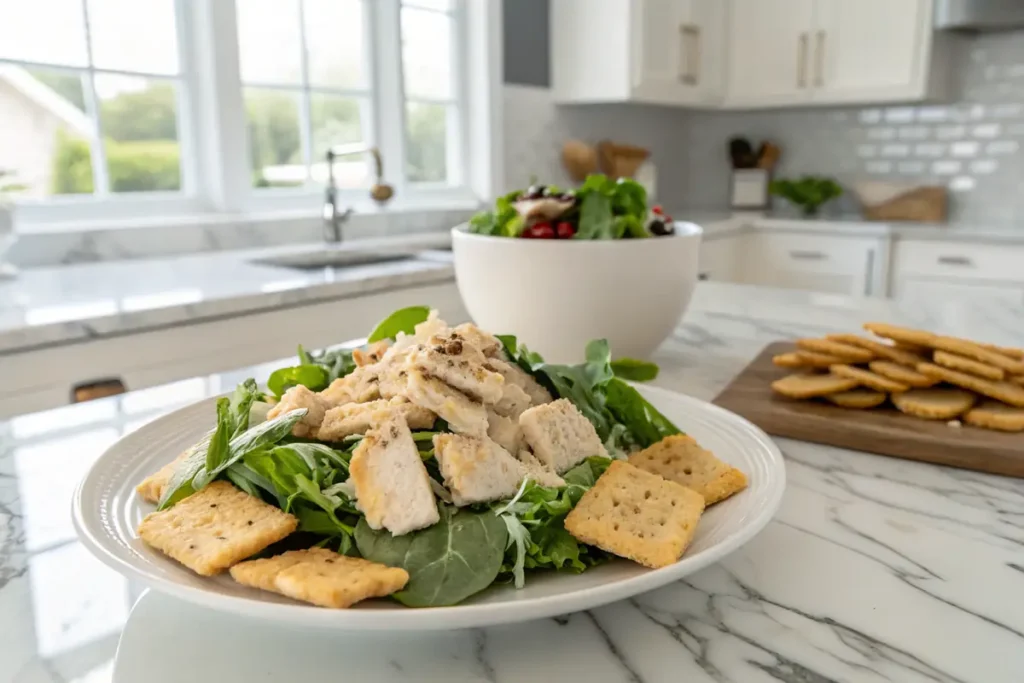 Plated Chicken Salad Chick Recipe