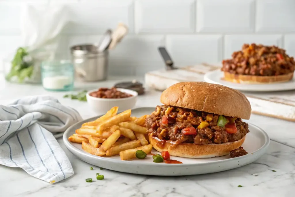 Easy sloppy joe recipe serving idea