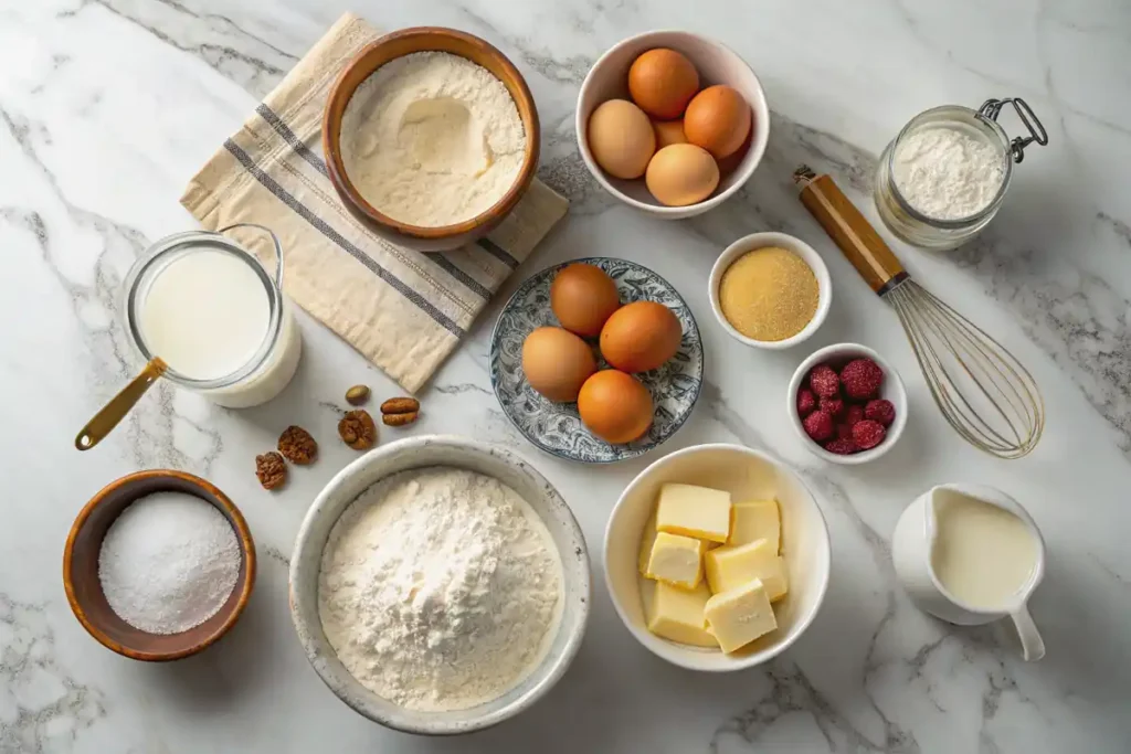 Ingredients for Cracker Barrel pancakes