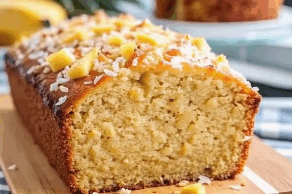 Hawaiian Banana Bread with Coconut and Pineapple