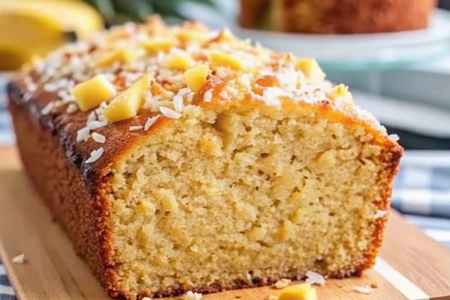 Hawaiian Banana Bread with Coconut and Pineapple