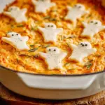 Halloween Buffalo Chicken Dip recipe - Boo-ffalo Dip