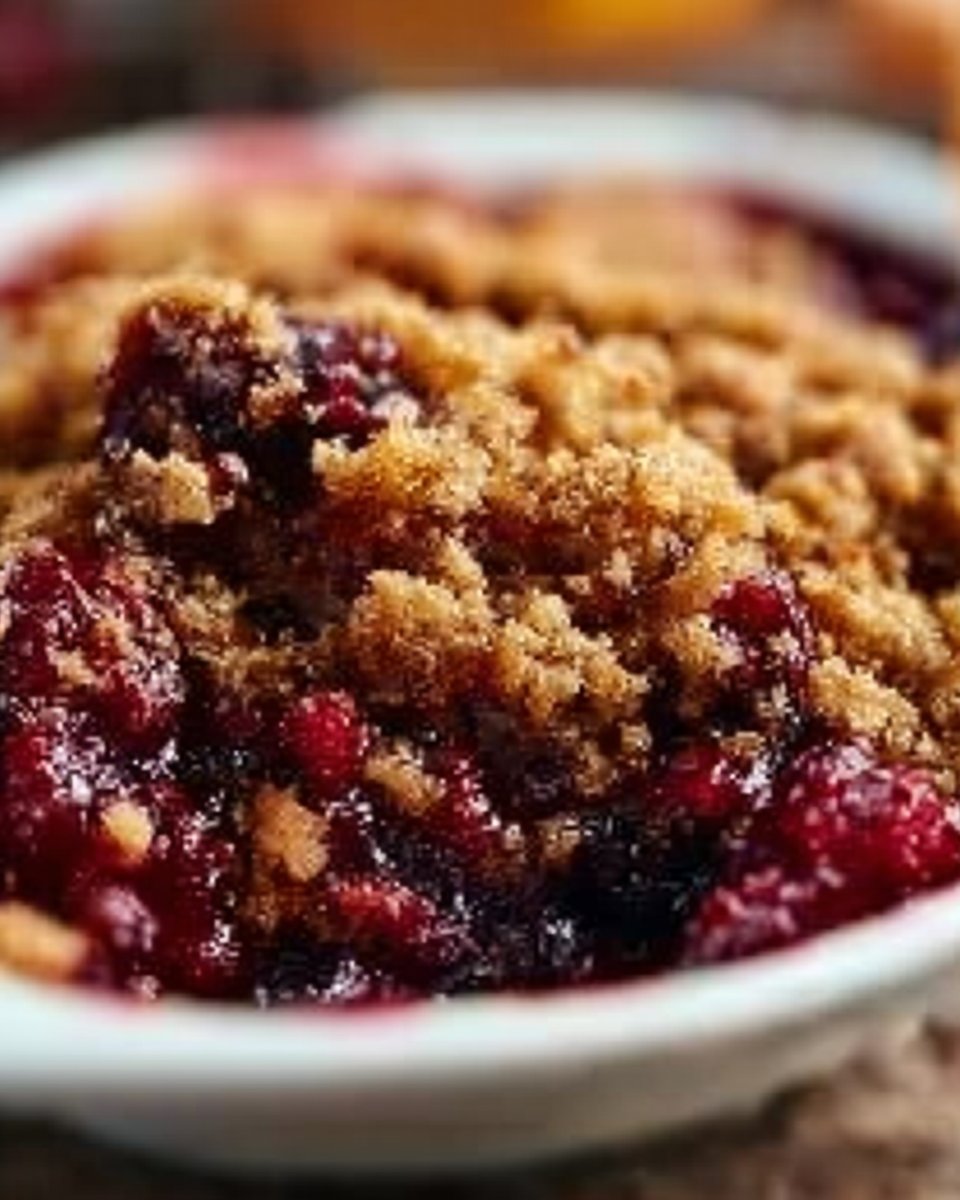 Cranberry Orange Pecan Crisp