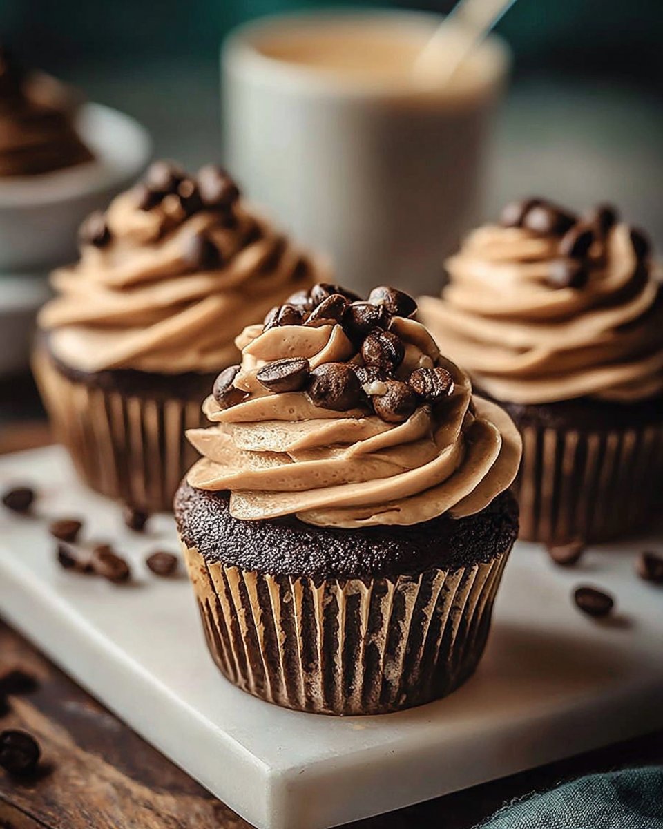 Espresso Cupcakes with Espresso Frosting