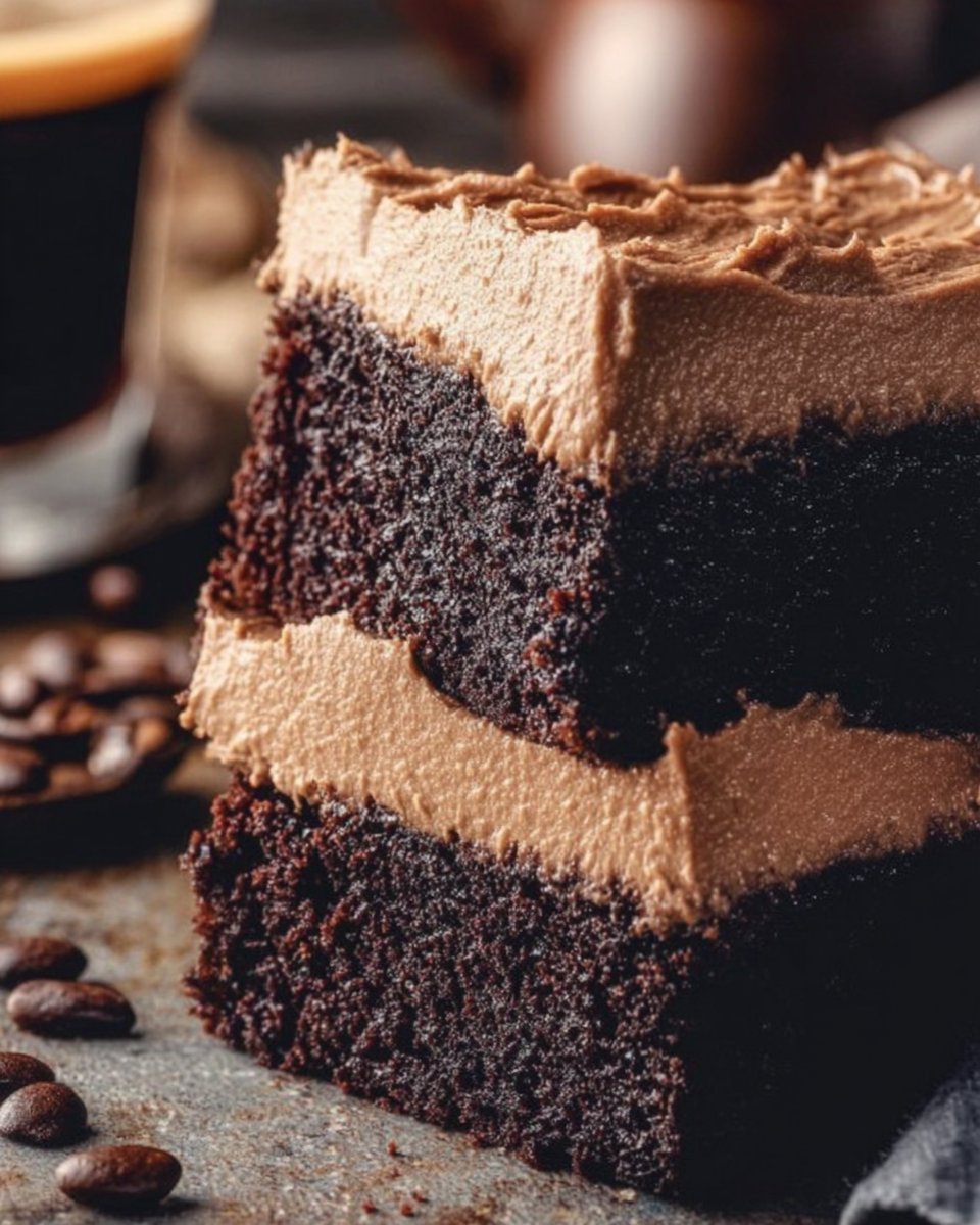 Frosted Coffee Brownies