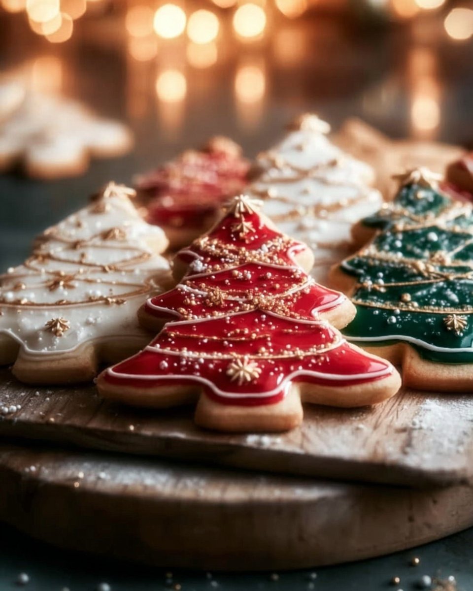 Christmas Tree Sugar Cookies