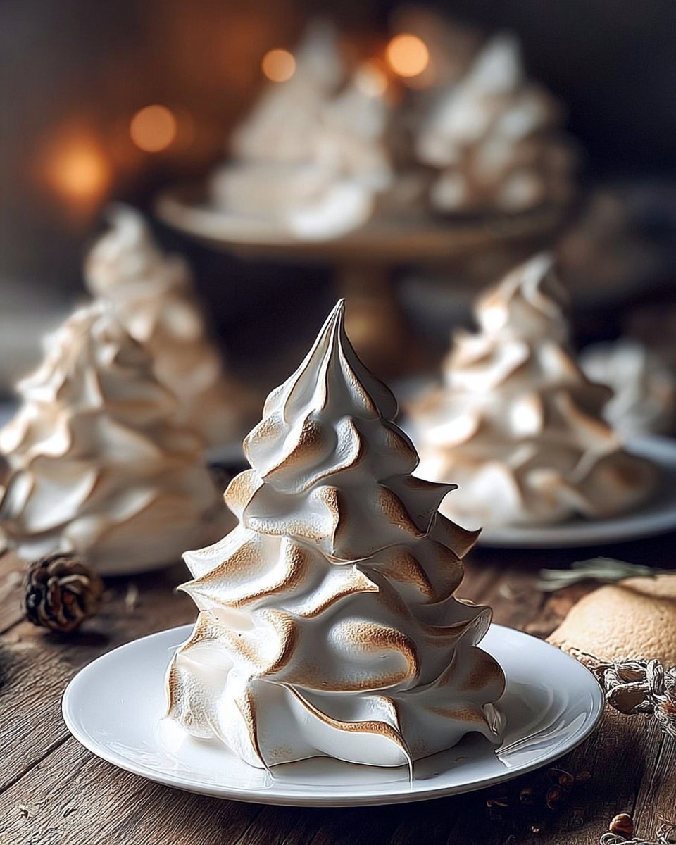 Tree Meringue Cookies