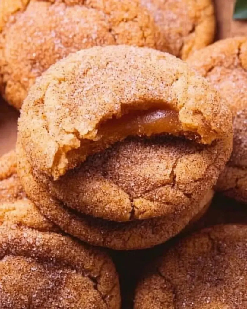 Delicious Apple Cider Cheesecake Cookies with creamy filling and warm spices