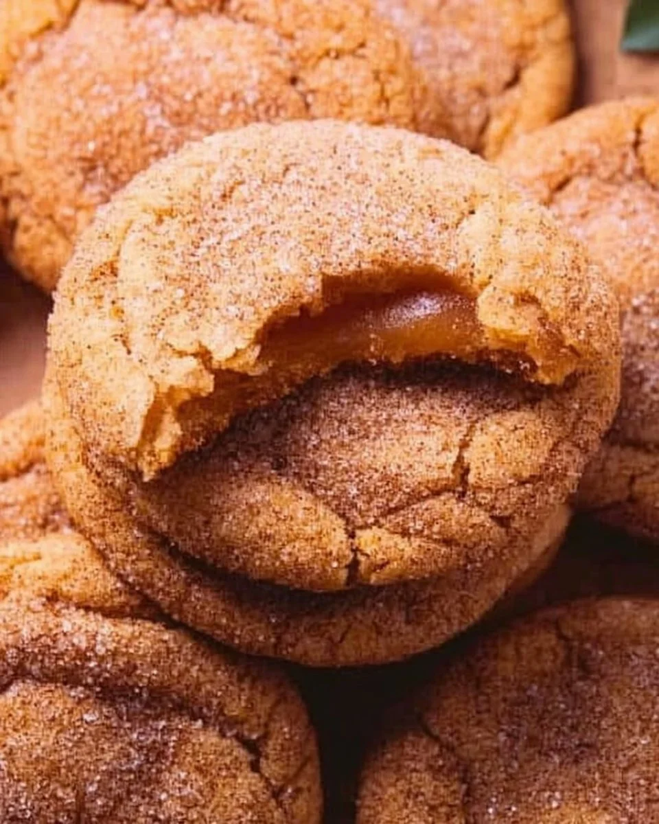 Delicious Apple Cider Cheesecake Cookies with creamy filling and warm spices