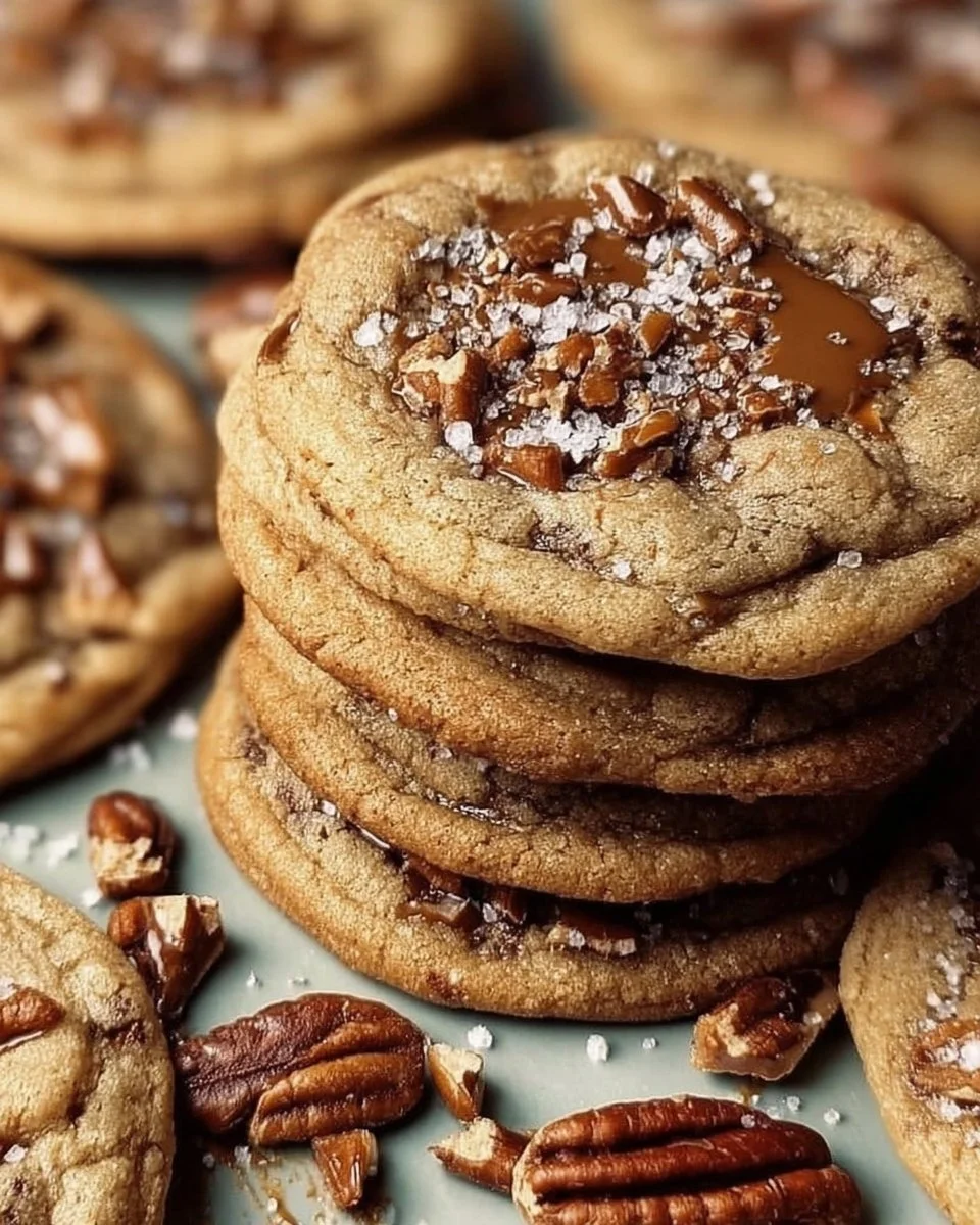 Brown butter coffee toffee cookies fresh out of the oven, delicious and warm.