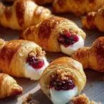 Cranberry Cream Cheese Crescent Bites on a serving platter
