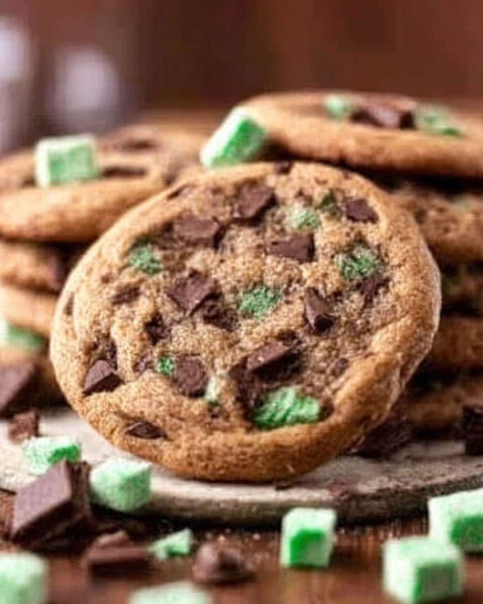 Delicious Mint Chocolate Chip Cookies