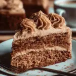 Gingerbread Cake topped with Cinnamon Molasses Frosting