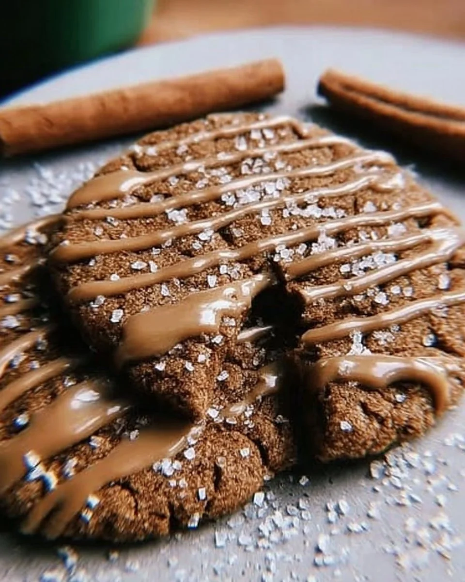 Delicious Gingerbread Latte Cookies with festive decorations