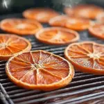 Beautifully arranged dried orange slices for decor and culinary use.