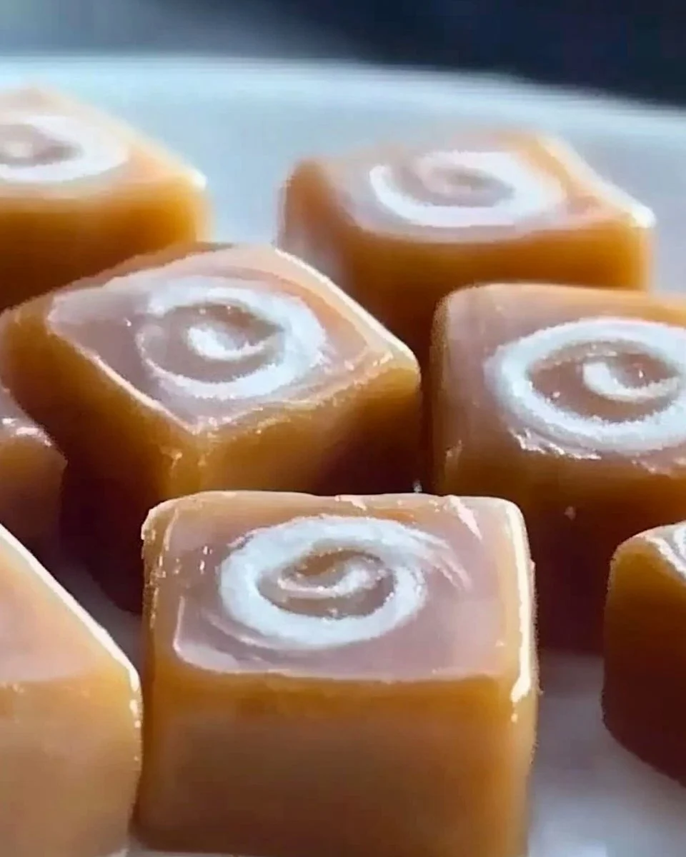 Homemade vanilla cream caramels on a decorative plate
