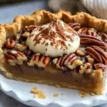 Delicious Southern pecan pie with a rich, nutty filling and flaky crust.