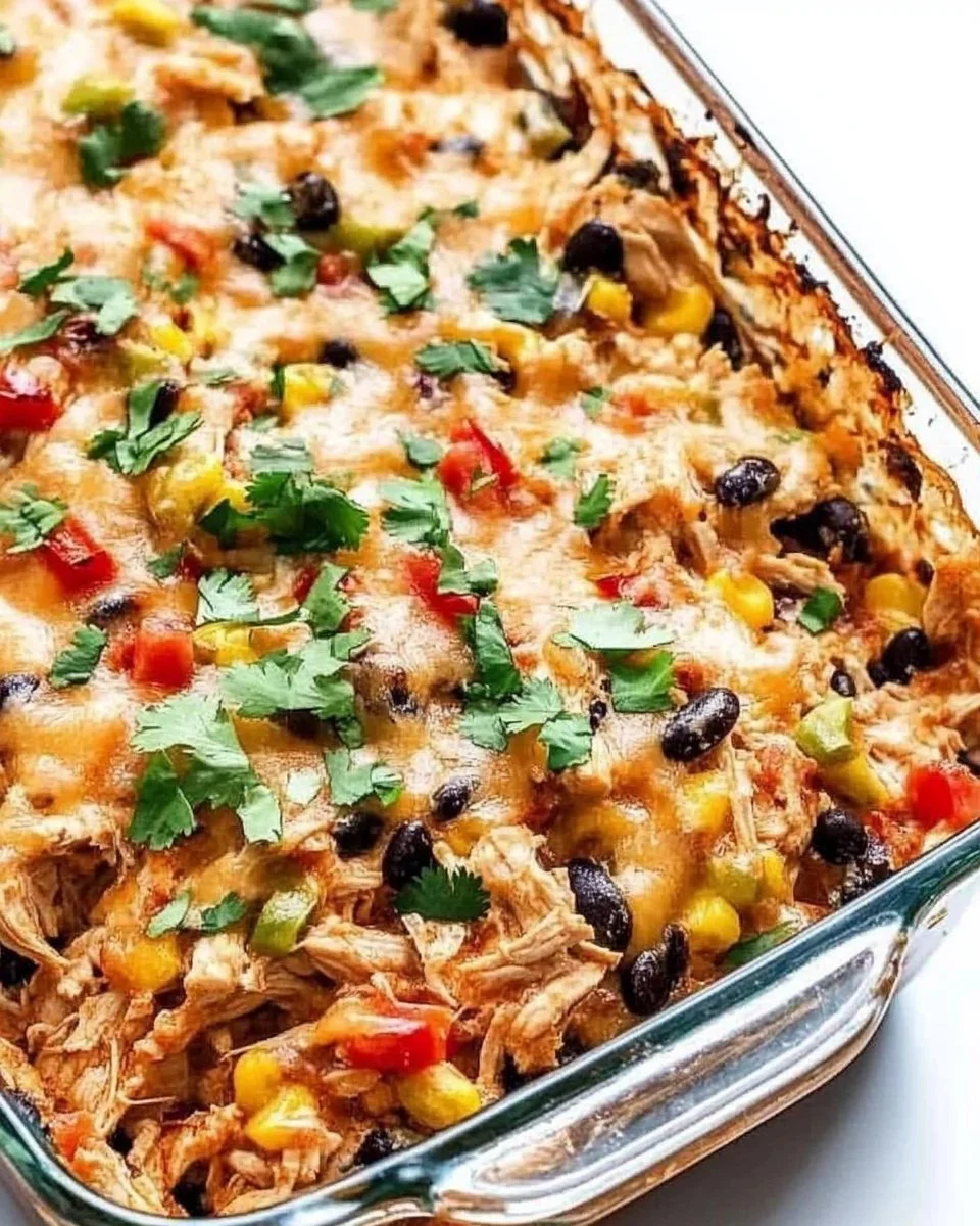 Chicken Burrito Casserole