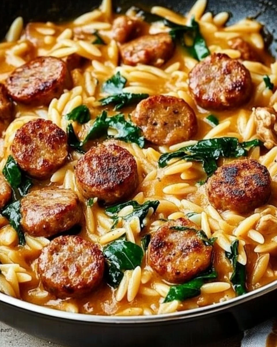 Creamy Chicken Sausage Orzo: A One-Pan Meal