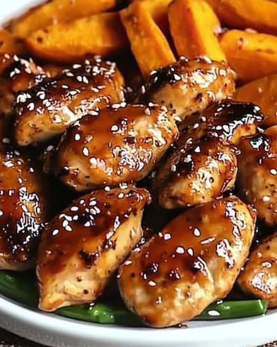 Discover the Best Honey Garlic Chicken and Sweet Potato Recipe for a Quick and Delicious Dinner
