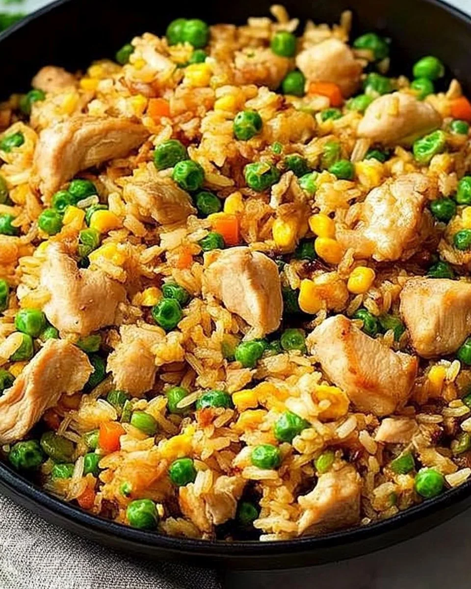 High Protein Chicken Fried Rice