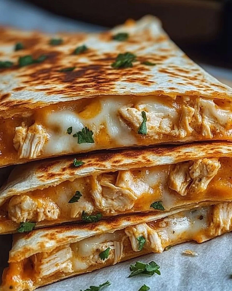 High Protein Chicken Ranch Quesadilla