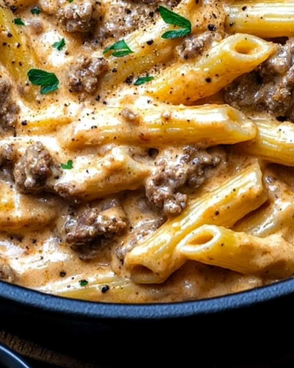 High Protein Creamy Beef Pasta Recipe for Quick Weeknight Dinners