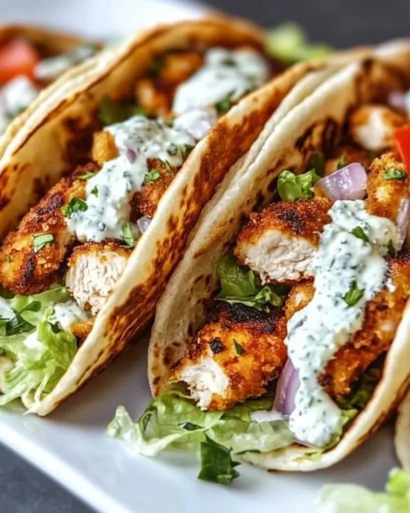 High-protein crispy cottage cheese wraps filled with chicken and fresh ingredients