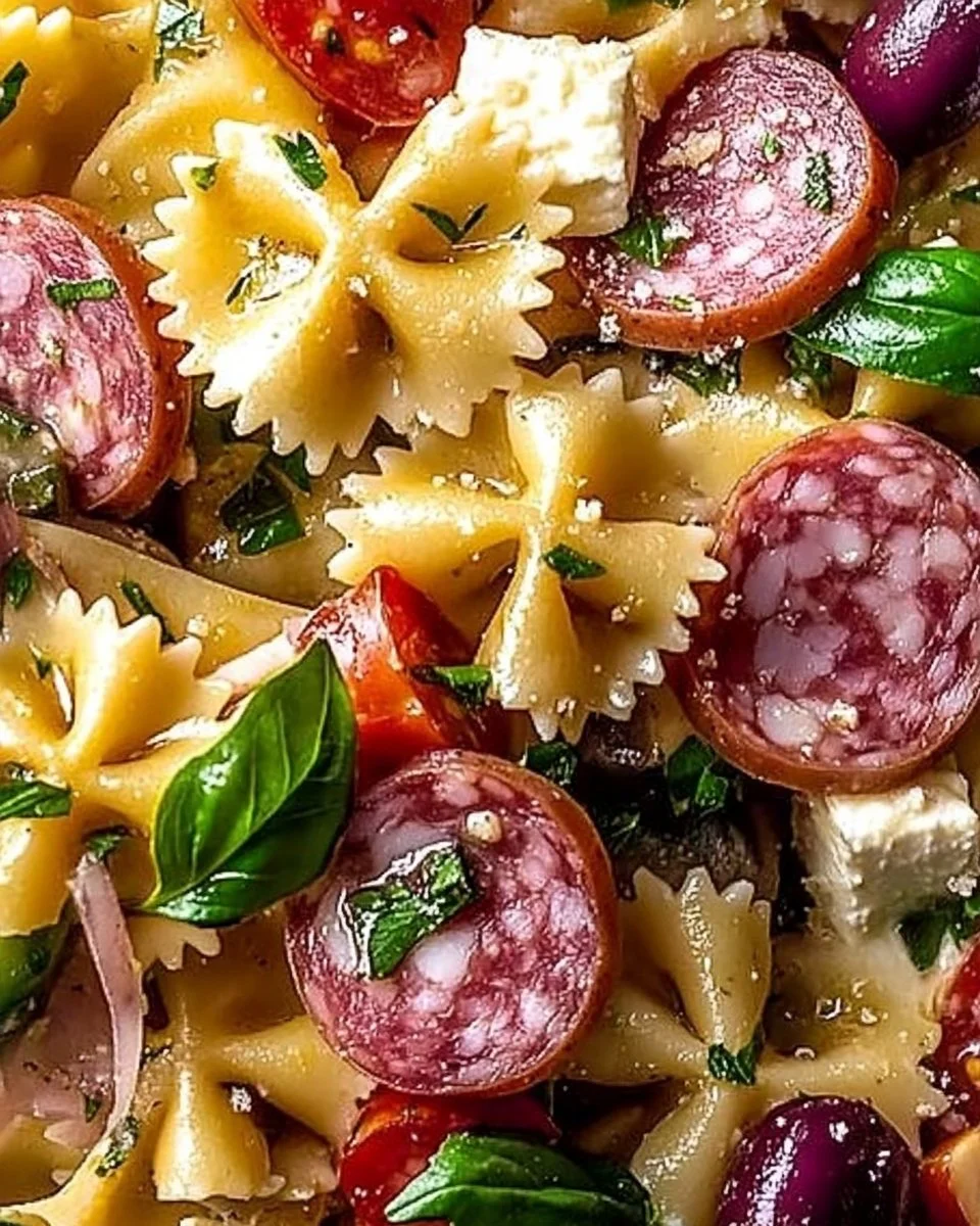 Best Italian Pasta Salad with Salami - myjoyfulkitchen