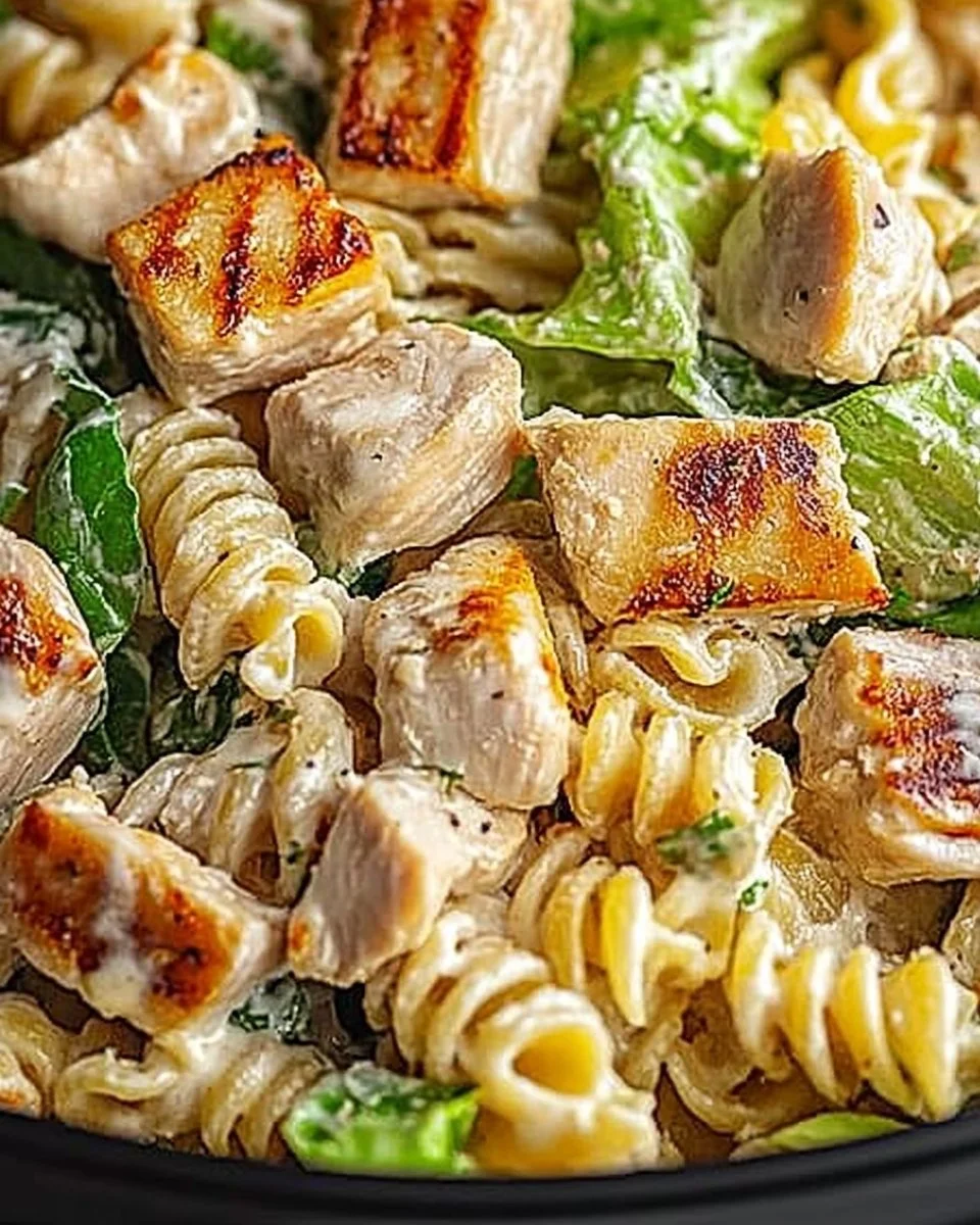 Creamy Chicken Caesar Pasta Salad for Fresh Flavor Bliss
